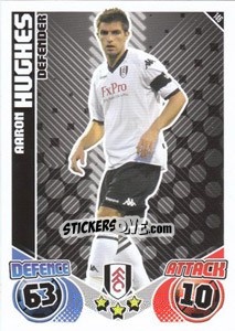 Sticker Aaron Hughes - English Premier League 2010-2011. Match Attax - Topps