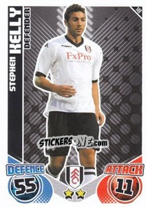 Sticker Stephen Kelly - English Premier League 2010-2011. Match Attax - Topps