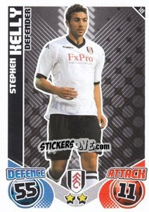 Sticker Stephen Kelly - English Premier League 2010-2011. Match Attax n. 149 - Topps
