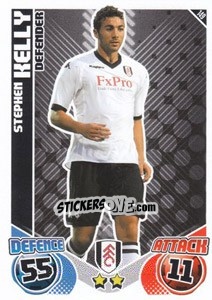 Cromo Stephen Kelly - English Premier League 2010-2011. Match Attax - Topps