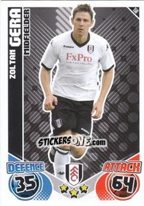 Sticker Zoltan Gera - English Premier League 2010-2011. Match Attax n. 158 - Topps