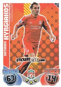 Sticker Sotirios Kyrgiakos - English Premier League 2010-2011. Match Attax n. 167 - Topps