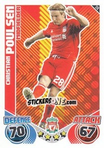 Sticker Chrstian Poulsen - English Premier League 2010-2011. Match Attax - Topps