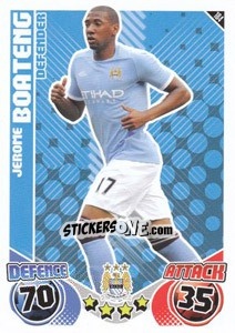 Sticker Jérôme Boateng - English Premier League 2010-2011. Match Attax n. 184 - Topps