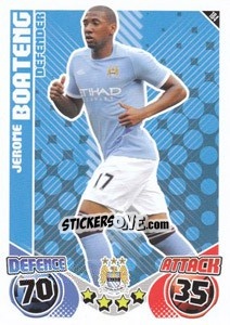 Sticker Jérôme Boateng - English Premier League 2010-2011. Match Attax - Topps