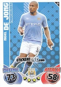 Sticker Nigel De Jong - English Premier League 2010-2011. Match Attax - Topps