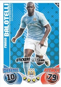 Sticker Mario Balotelli - English Premier League 2010-2011. Match Attax - Topps