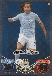 Sticker Carlos Tevez - English Premier League 2010-2011. Match Attax n. 198 - Topps