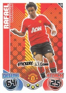 Sticker Rafael da Silva - English Premier League 2010-2011. Match Attax n. 200 - Topps