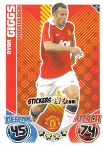 Sticker Ryan Giggs - English Premier League 2010-2011. Match Attax n. 212 - Topps