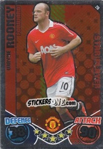 Sticker Wayne Rooney - English Premier League 2010-2011. Match Attax n. 216 - Topps