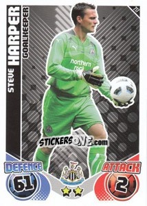 Cromo Steve Harper - English Premier League 2010-2011. Match Attax - Topps