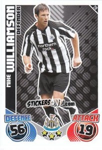 Sticker Mike Williamson - English Premier League 2010-2011. Match Attax n. 219 - Topps