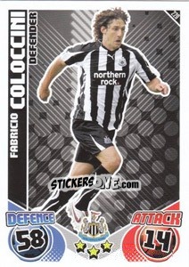 Figurina Fabricio Coloccini - English Premier League 2010-2011. Match Attax - Topps