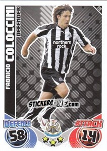 Sticker Fabricio Coloccini - English Premier League 2010-2011. Match Attax n. 220 - Topps