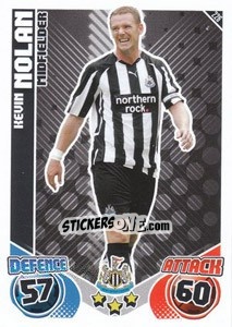 Sticker Kevin Nolan - English Premier League 2010-2011. Match Attax - Topps