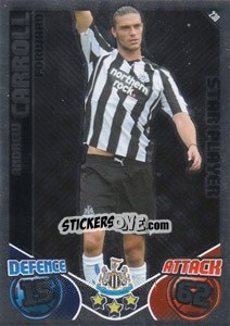 Cromo Andy Carroll - English Premier League 2010-2011. Match Attax - Topps