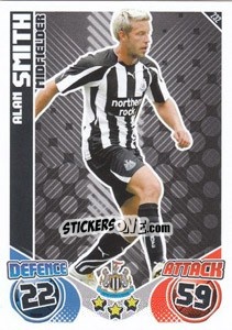 Sticker Alan Smith - English Premier League 2010-2011. Match Attax n. 232 - Topps