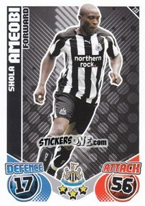 Sticker Shola Ameobi - English Premier League 2010-2011. Match Attax n. 233 - Topps