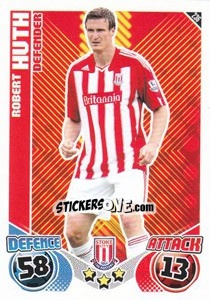 Figurina Robert Huth - English Premier League 2010-2011. Match Attax - Topps