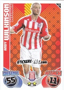 Cromo Andy Wilkinson - English Premier League 2010-2011. Match Attax - Topps