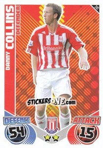 Cromo Danny Collins - English Premier League 2010-2011. Match Attax - Topps