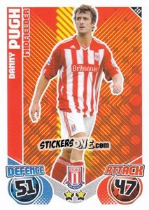 Sticker Danny Pugh - English Premier League 2010-2011. Match Attax n. 243 - Topps