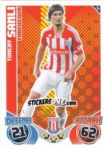 Cromo Tuncay Sanli - English Premier League 2010-2011. Match Attax - Topps