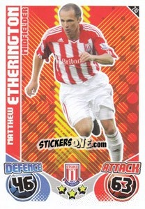 Cromo Matthew Etherington - English Premier League 2010-2011. Match Attax - Topps