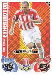 Sticker Matthew Etherington - English Premier League 2010-2011. Match Attax n. 245 - Topps