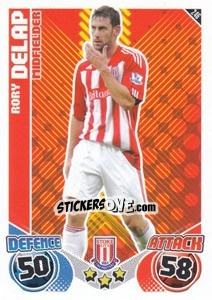 Cromo Rory Delap - English Premier League 2010-2011. Match Attax - Topps