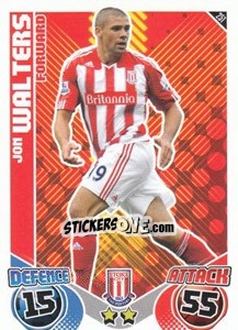 Sticker Jon Walters - English Premier League 2010-2011. Match Attax - Topps