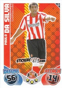 Sticker Paulo Da Silva - English Premier League 2010-2011. Match Attax - Topps