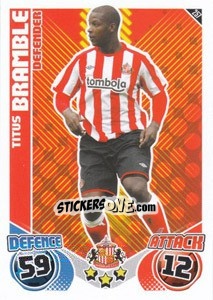 Cromo Titus Bramble - English Premier League 2010-2011. Match Attax - Topps