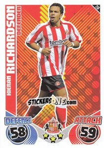 Sticker Kieran Richardson - English Premier League 2010-2011. Match Attax n. 258 - Topps