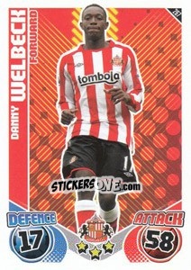 Cromo Danny Welbeck - English Premier League 2010-2011. Match Attax - Topps