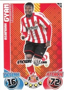 Sticker Asamoah Gyan - English Premier League 2010-2011. Match Attax - Topps