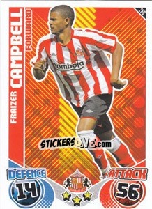 Cromo Fraizer Campbell - English Premier League 2010-2011. Match Attax - Topps