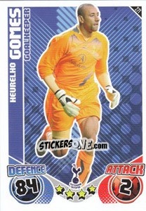 Cromo Heurelho Gomes - English Premier League 2010-2011. Match Attax - Topps