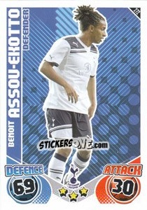 Sticker Benoit Assou-Ekotto - English Premier League 2010-2011. Match Attax n. 272 - Topps