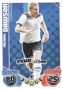 Sticker Michael Dawson - English Premier League 2010-2011. Match Attax n. 274 - Topps
