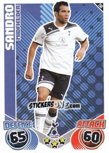 Sticker Sandro - English Premier League 2010-2011. Match Attax n. 280 - Topps