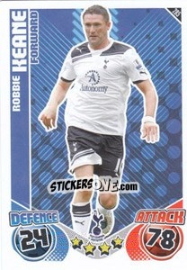 Sticker Robbie Keane - English Premier League 2010-2011. Match Attax n. 285 - Topps