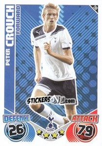 Sticker Peter Crouch - English Premier League 2010-2011. Match Attax n. 286 - Topps
