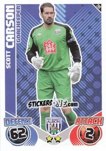 Cromo Scott Carson - English Premier League 2010-2011. Match Attax - Topps