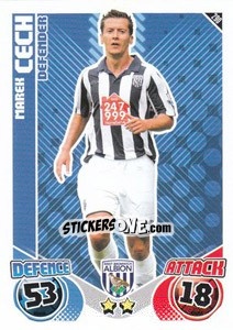 Sticker Marek Cech - English Premier League 2010-2011. Match Attax n. 290 - Topps