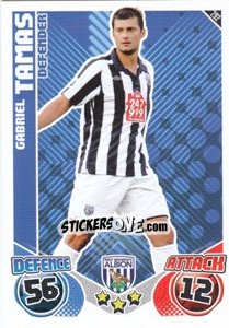 Cromo Gabriel Tamas - English Premier League 2010-2011. Match Attax - Topps