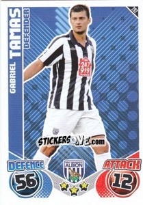 Sticker Gabriel Tamas - English Premier League 2010-2011. Match Attax n. 292 - Topps