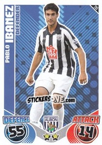 Cromo Pablo Ibanez - English Premier League 2010-2011. Match Attax n. 295 - Topps