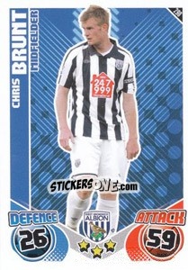 Sticker Chris Brunt - English Premier League 2010-2011. Match Attax n. 298 - Topps